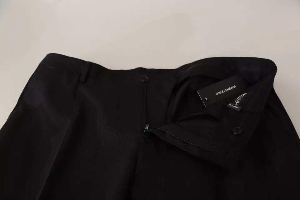Dolce & Gabbana Black Dress Formal Skinny Men's Pants