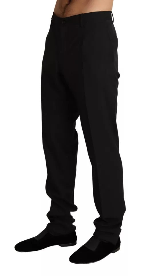 Dolce & Gabbana Black Dress Formal Skinny Men's Pants