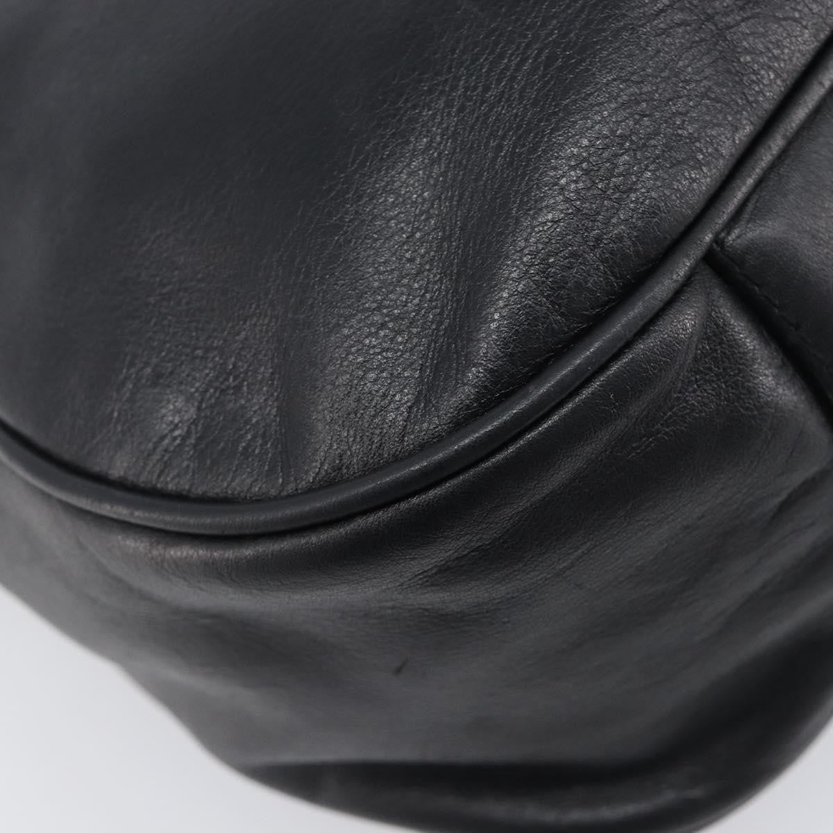 MCM Vintage Leather Black Leather Handbag (Pre-Owned)