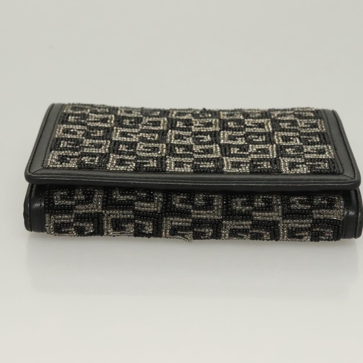 Givenchy Gv3 Leather Black Beads Wallets Accessory (Pre-Owned)
