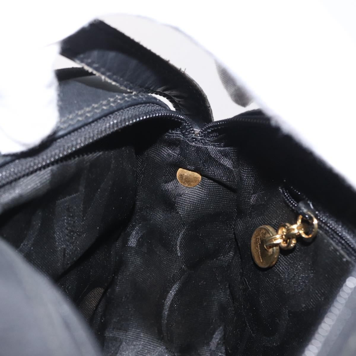 Salvatore Ferragamo Vara Bow Camera Leather Black Leather Shoulder Bag Bag (Pre-Owned)
