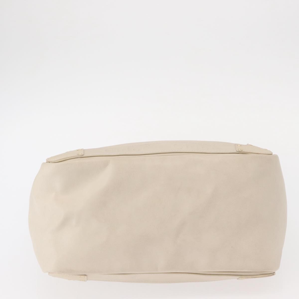 Chloe Eden Leather White Leather Tote Bag Bag (Pre-Owned)