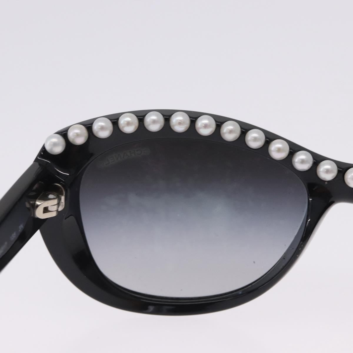 Chanel Cc Logo Matelasse Sunglasses Eye Wear Plastic Black Plastic Sunglasse Accessory (Pre-Owned)