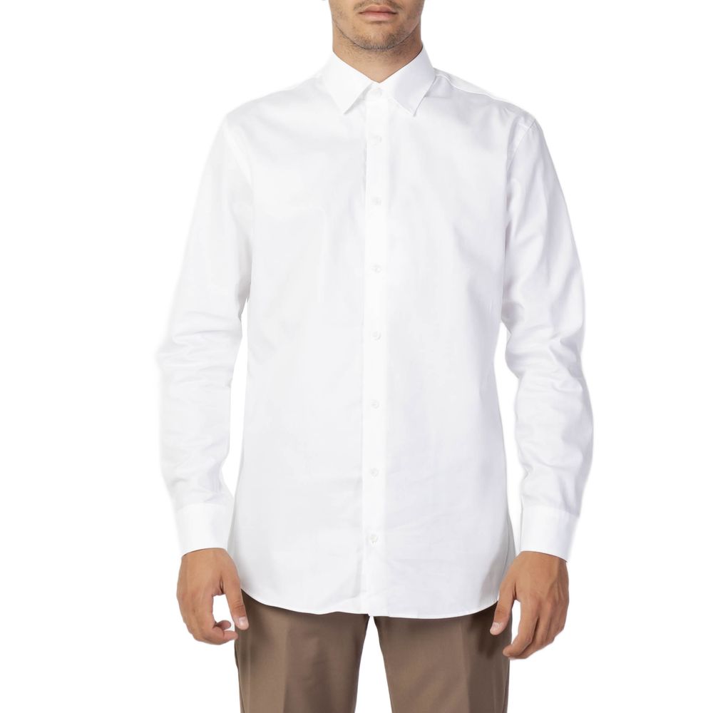 Selected White Cotton Men's Shirt