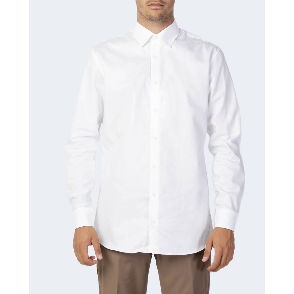 Selected White Cotton Men's Shirt
