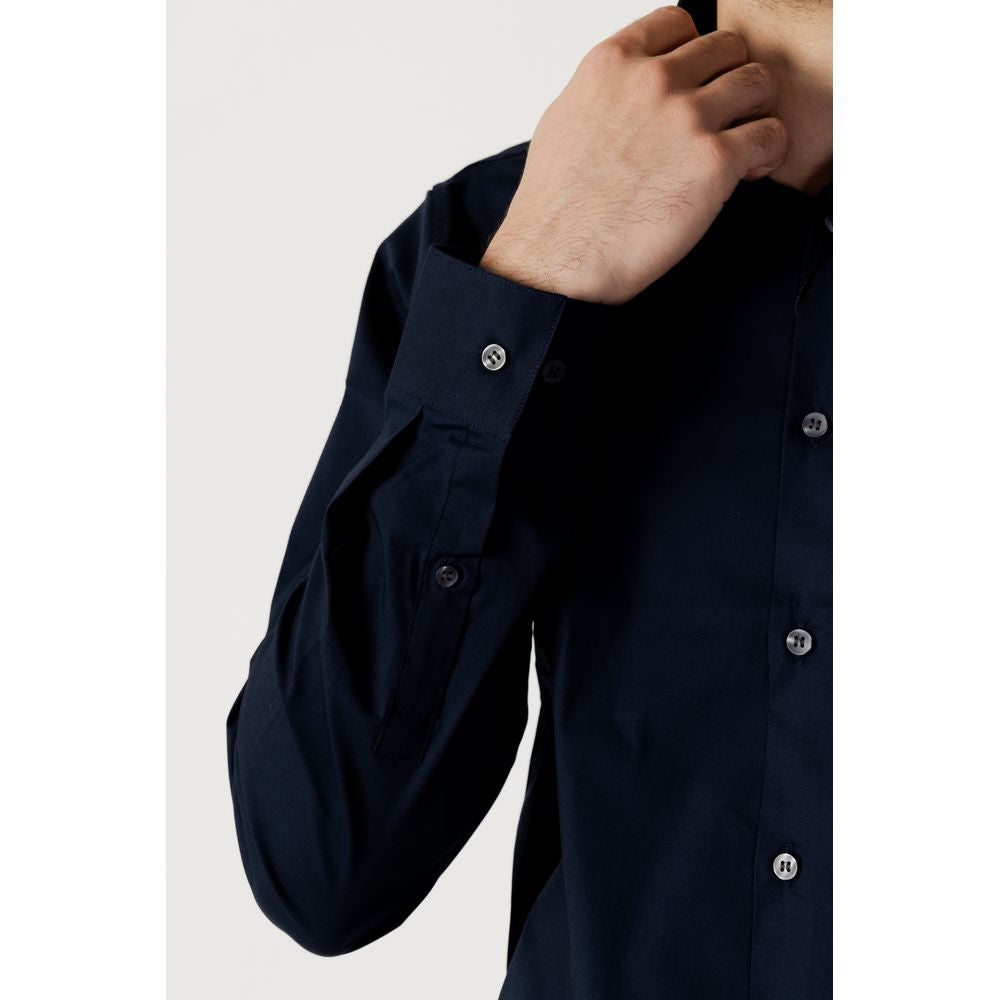 Calvin Klein Blue Cotton Men's Shirt