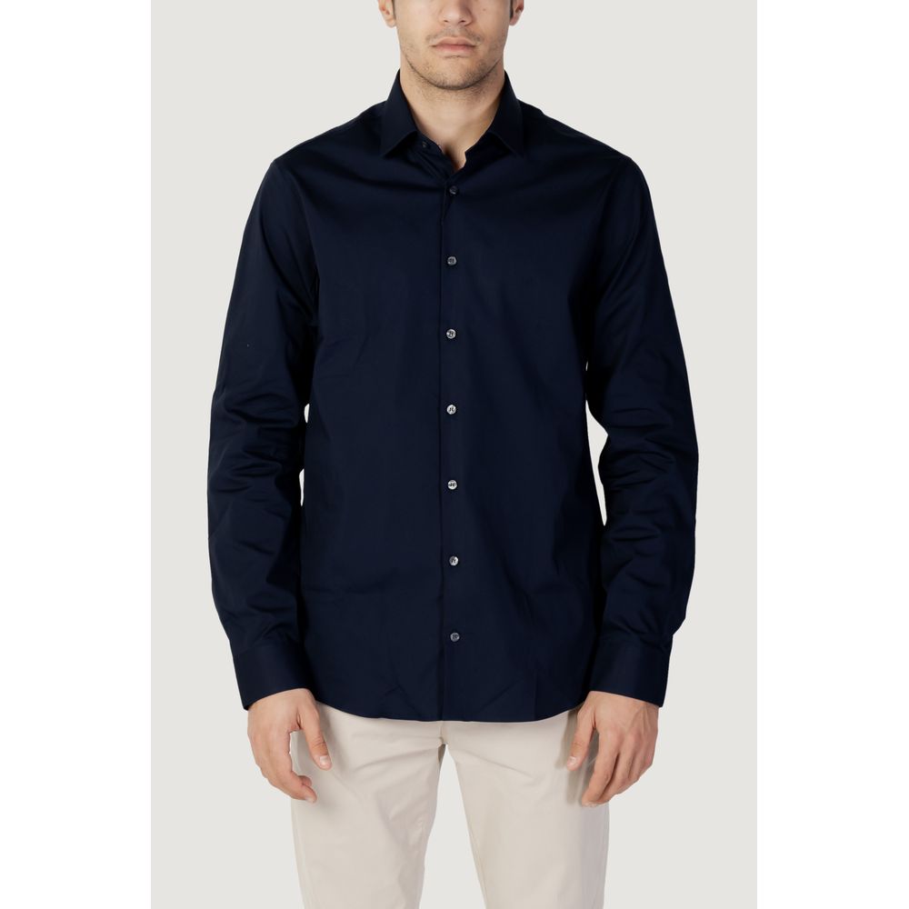 Calvin Klein Blue Cotton Men's Shirt