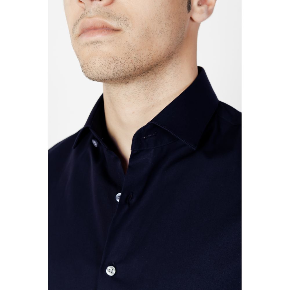Calvin Klein Blue Cotton Men's Shirt