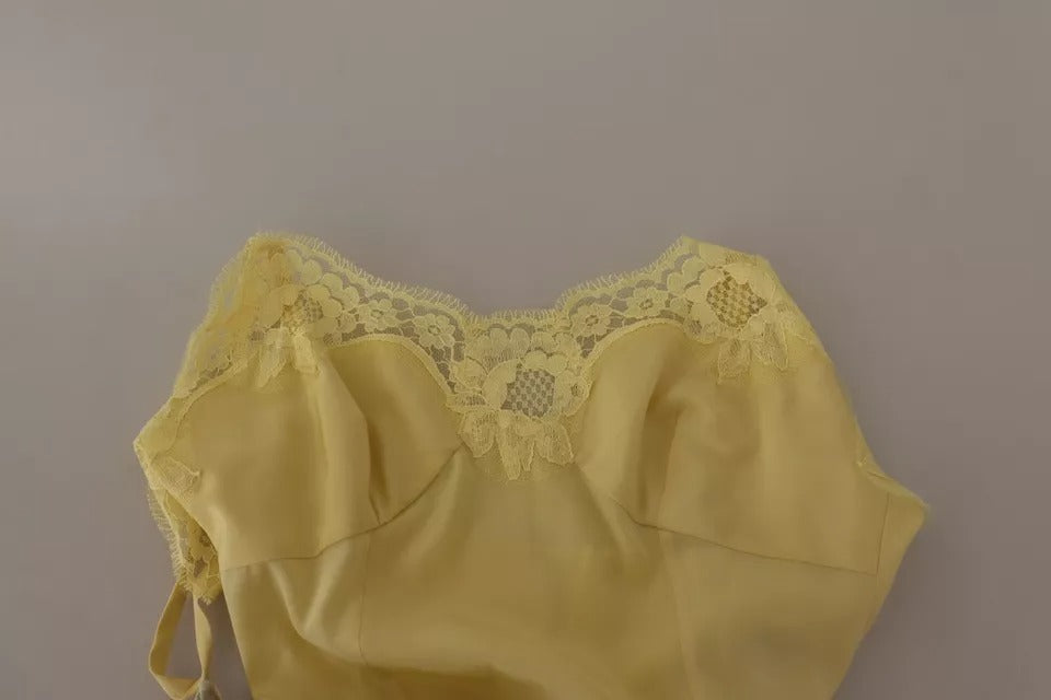 Dolce & Gabbana Multicolor Silk Floral Print Long Maxi Women's Dress (Pre-Owned)