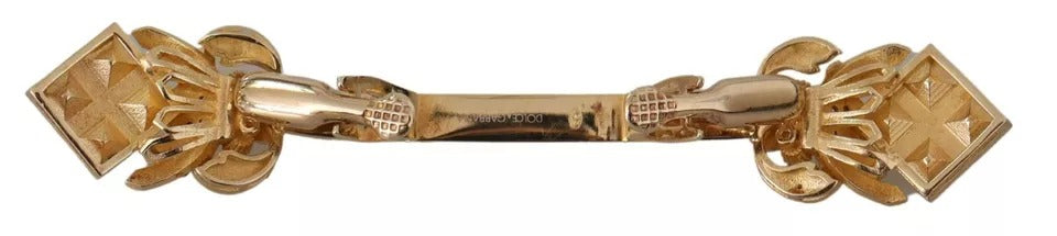 Dolce & Gabbana Gold Plated 925 Sterling Silver Crystal Collar Stop Men's Brooch