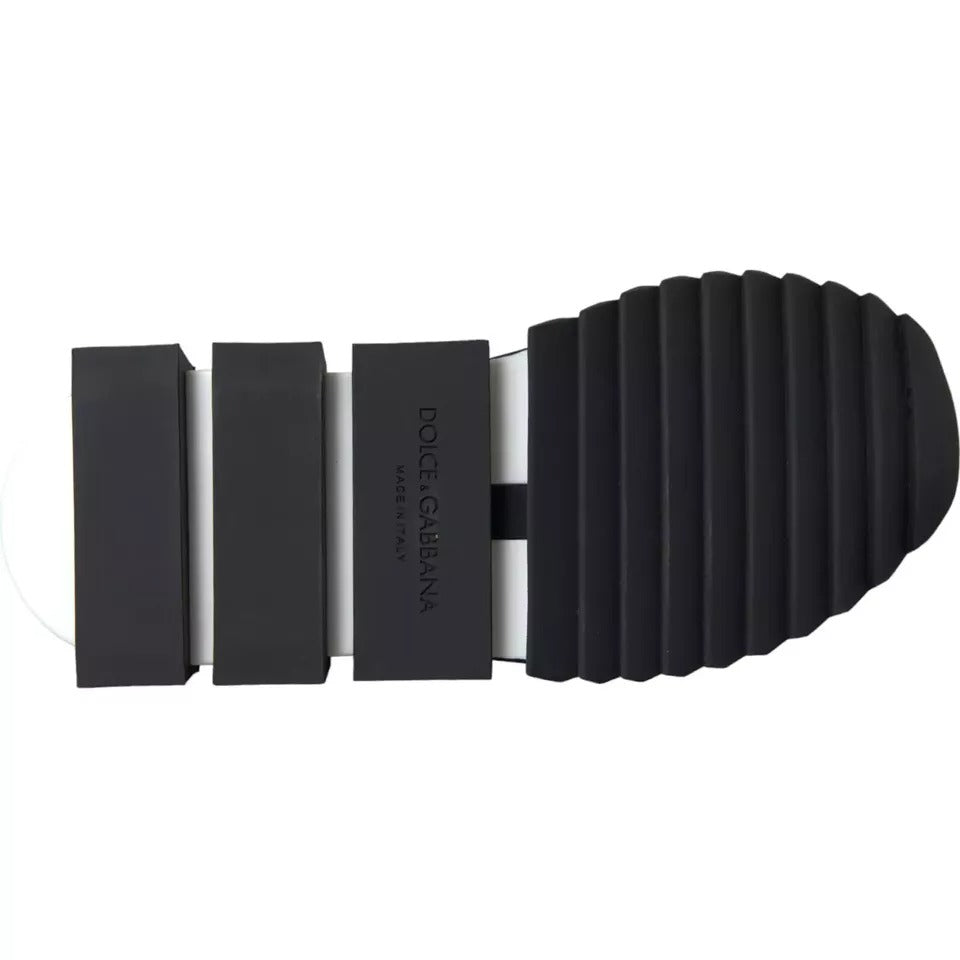 Dolce & Gabbana Black White Logo Sorrento Mens Sneakers Men's Shoes