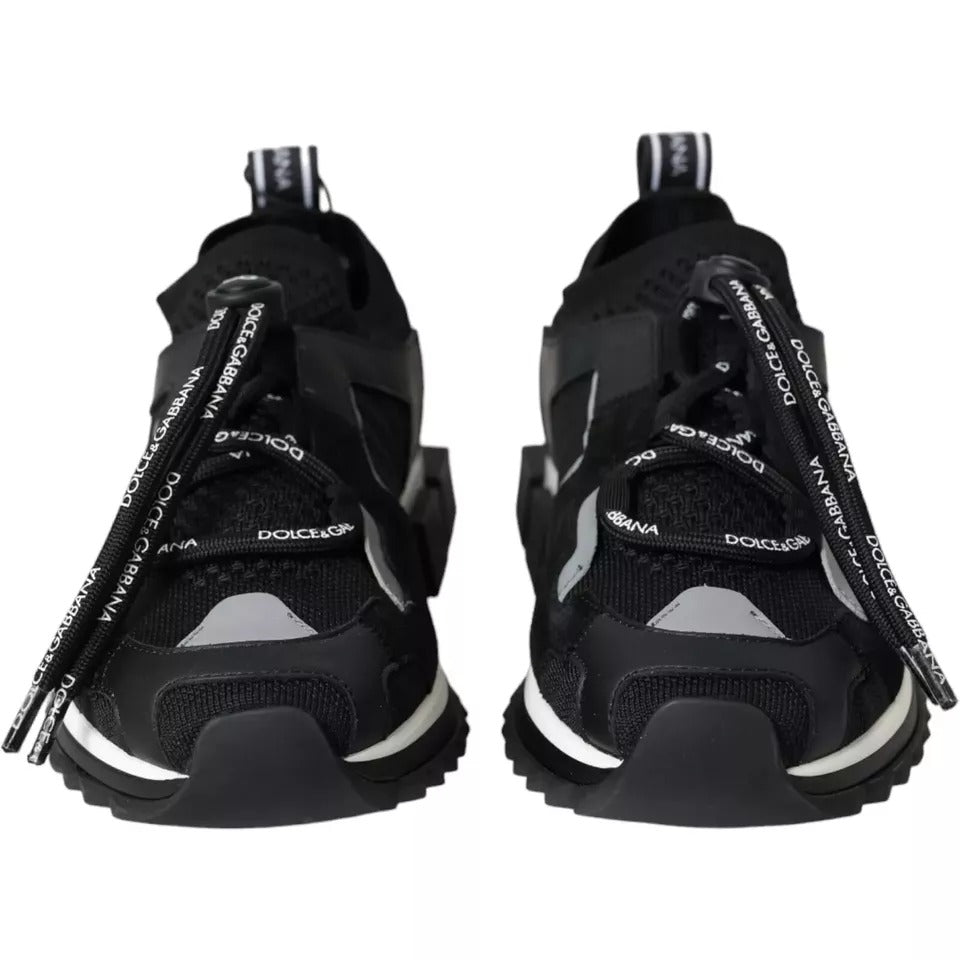 Dolce & Gabbana Black White Logo Sorrento Mens Sneakers Men's Shoes
