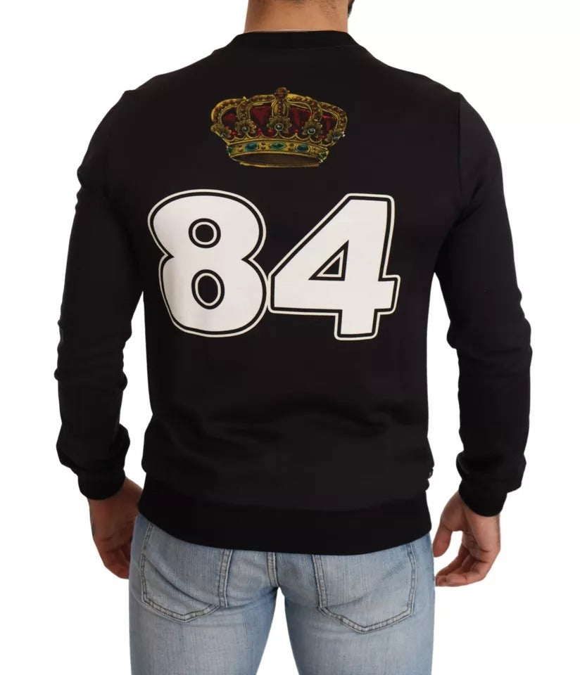 Dolce & Gabbana Black Cupid Print Hoodie Sweatshirt Men's Sweater