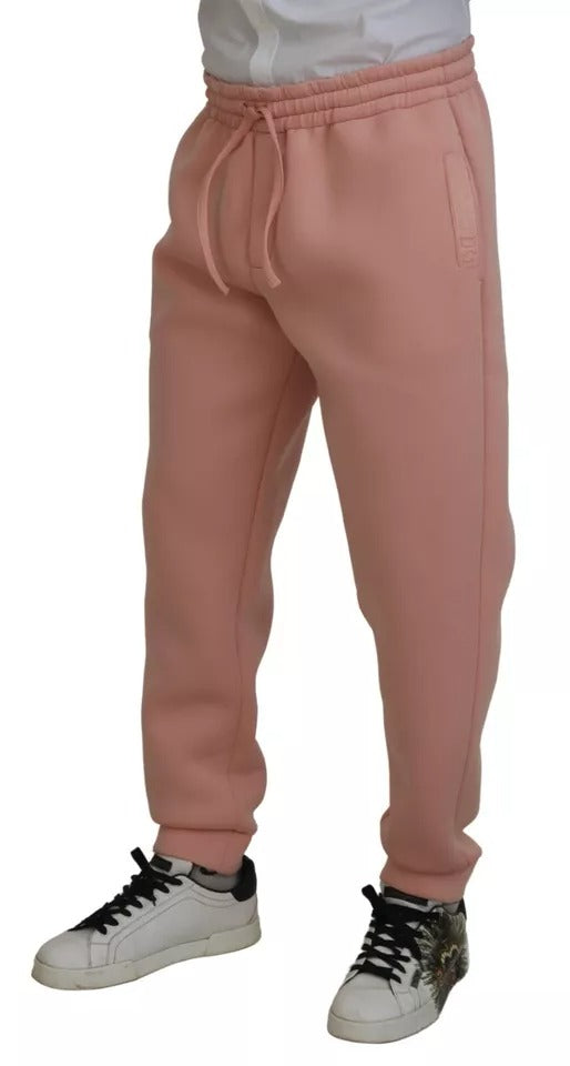 Dolce & Gabbana Pink Polyester SweatMen's Jogger Men's Pants (Pre-Owned)
