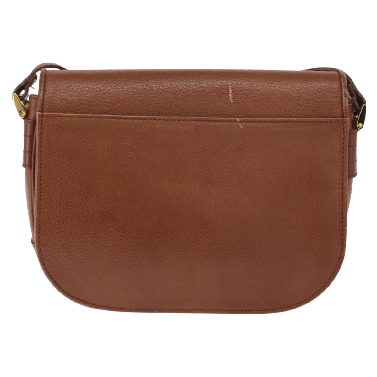 Burberry Vintage Leather Brown Leather Shoulder Bag Bag (Pre-Owned)