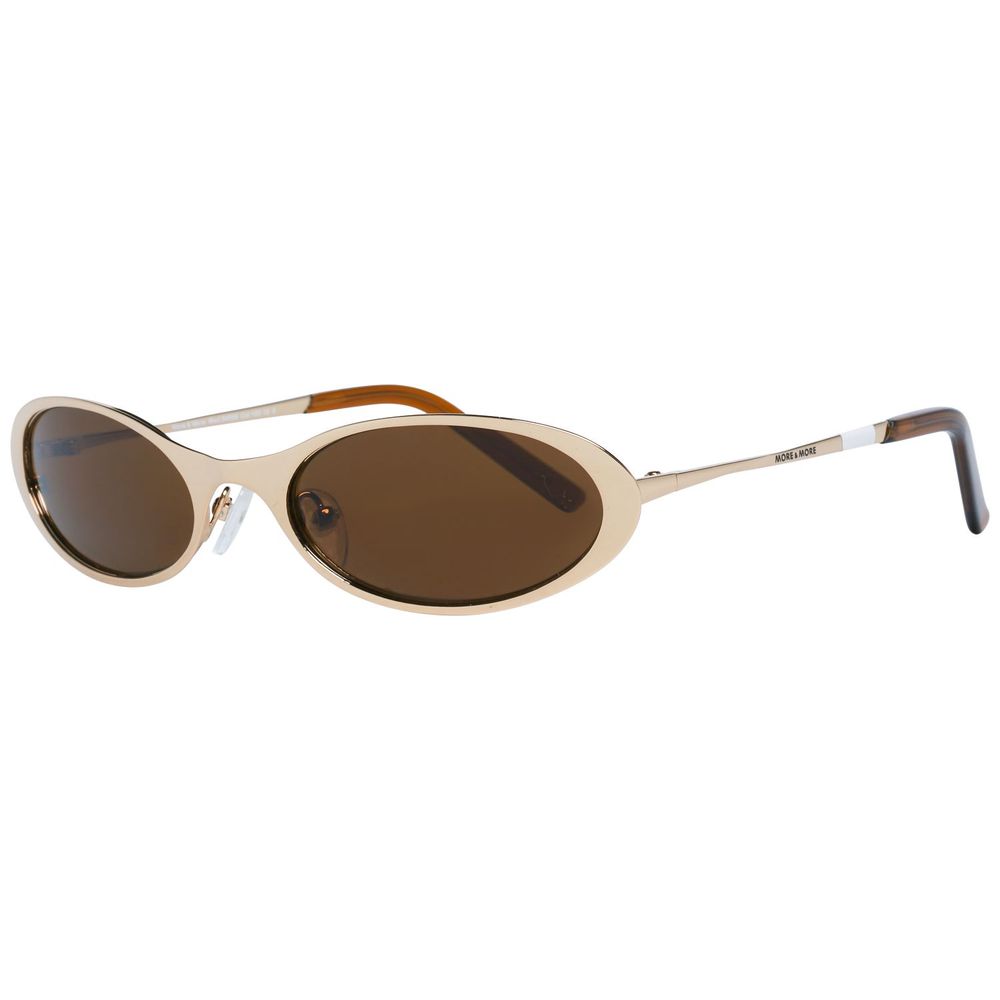 More & More Gold Metal Women's Sunglasses
