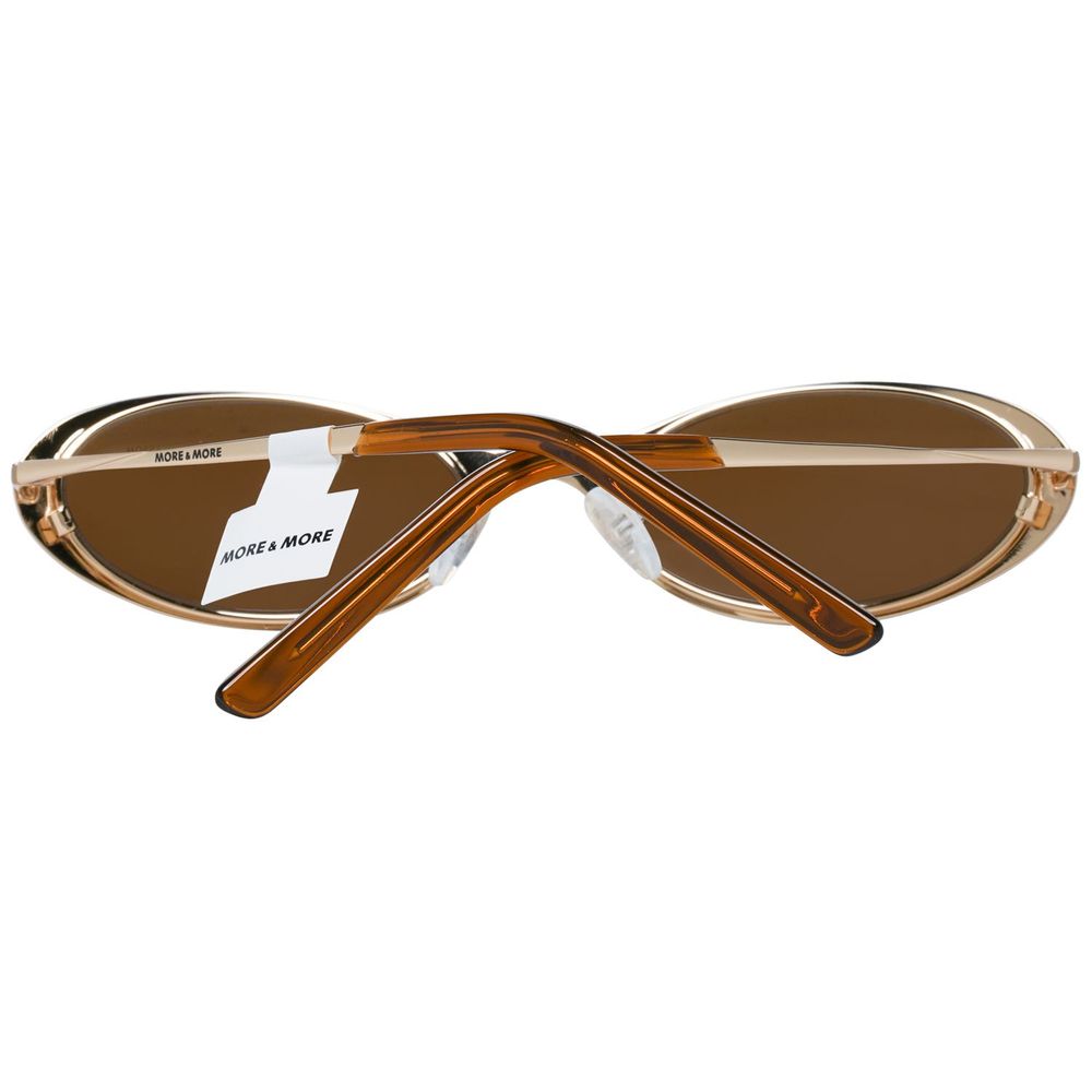 More & More Gold Metal Women's Sunglasses