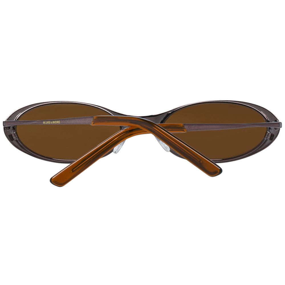 More & More Brown Metal Women's Sunglasses