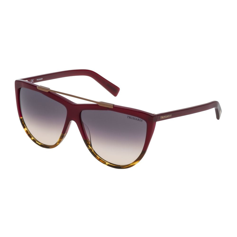 Trussardi Red Acetate Women's Sunglasses