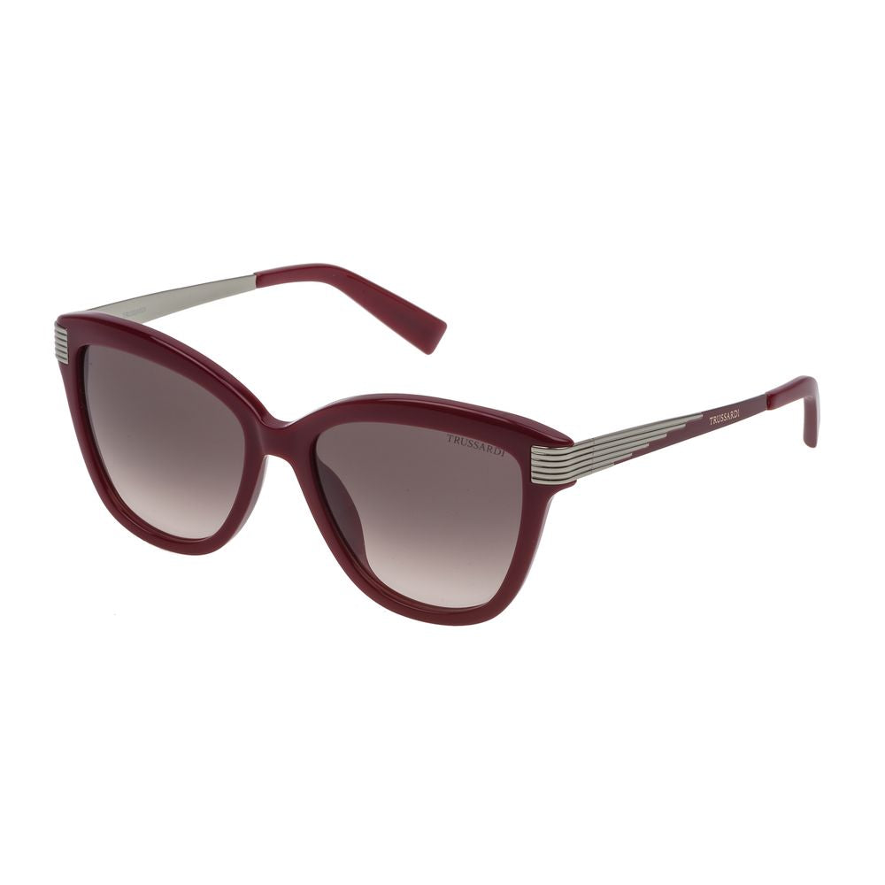Trussardi Red Acetate Women's Sunglasses