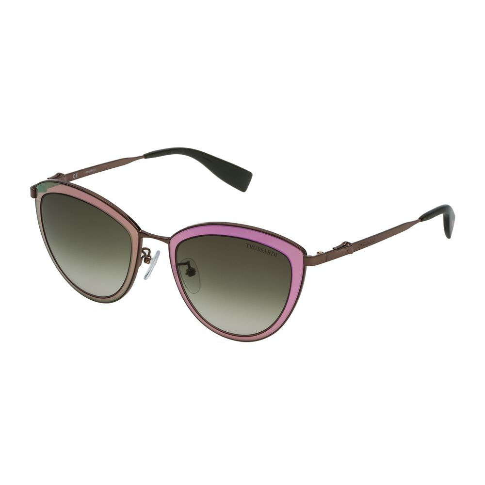Trussardi Brown Metal Women's Sunglasses