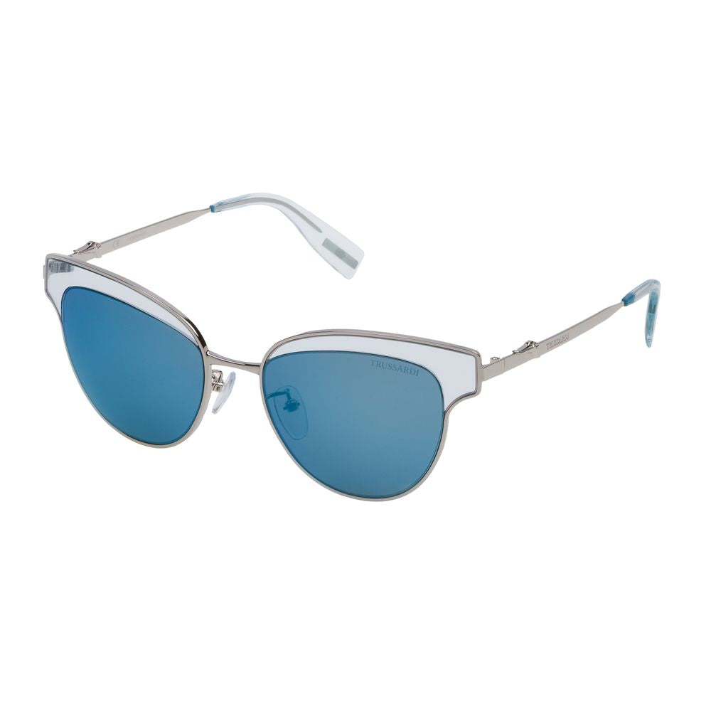 Trussardi Silver Metal Women's Sunglasses