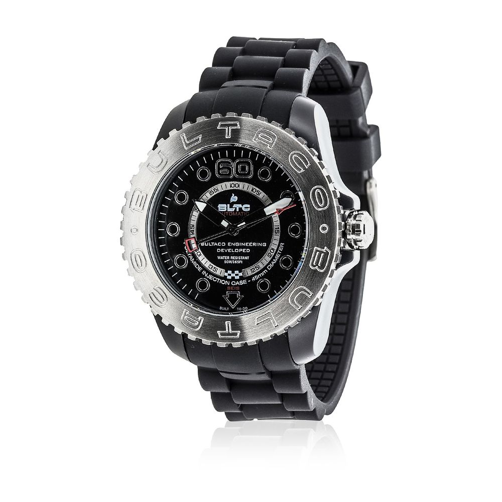 Bultaco Black Silicone Men's Watch