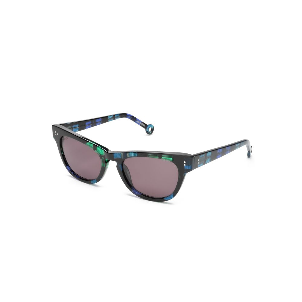 Hally&Son Multicolor Acetate Women's Sunglasses