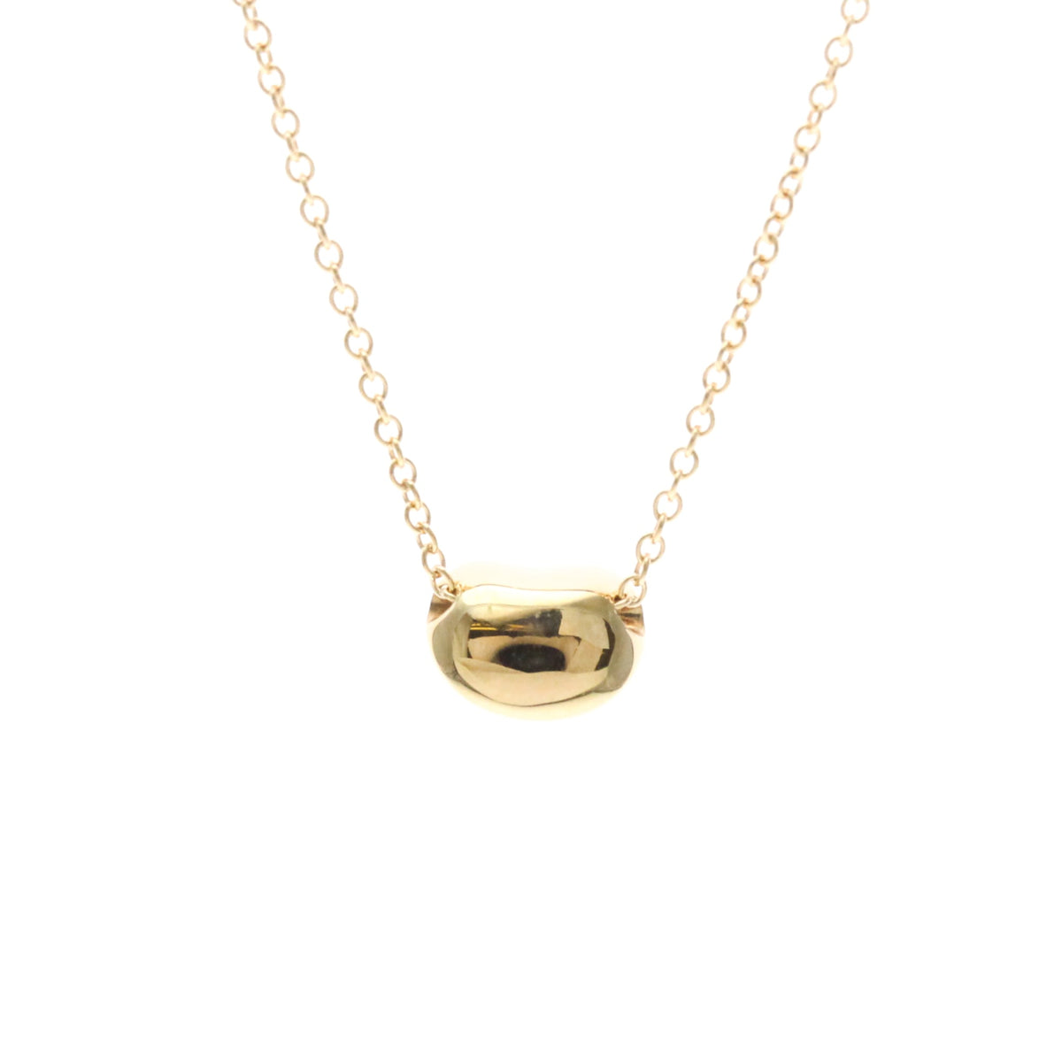 Tiffany & Co. Elsa Peretti Bean Pendant 18K Rose Gold Gold Pink_Gold Necklace Jewelry (Pre-Owned)
