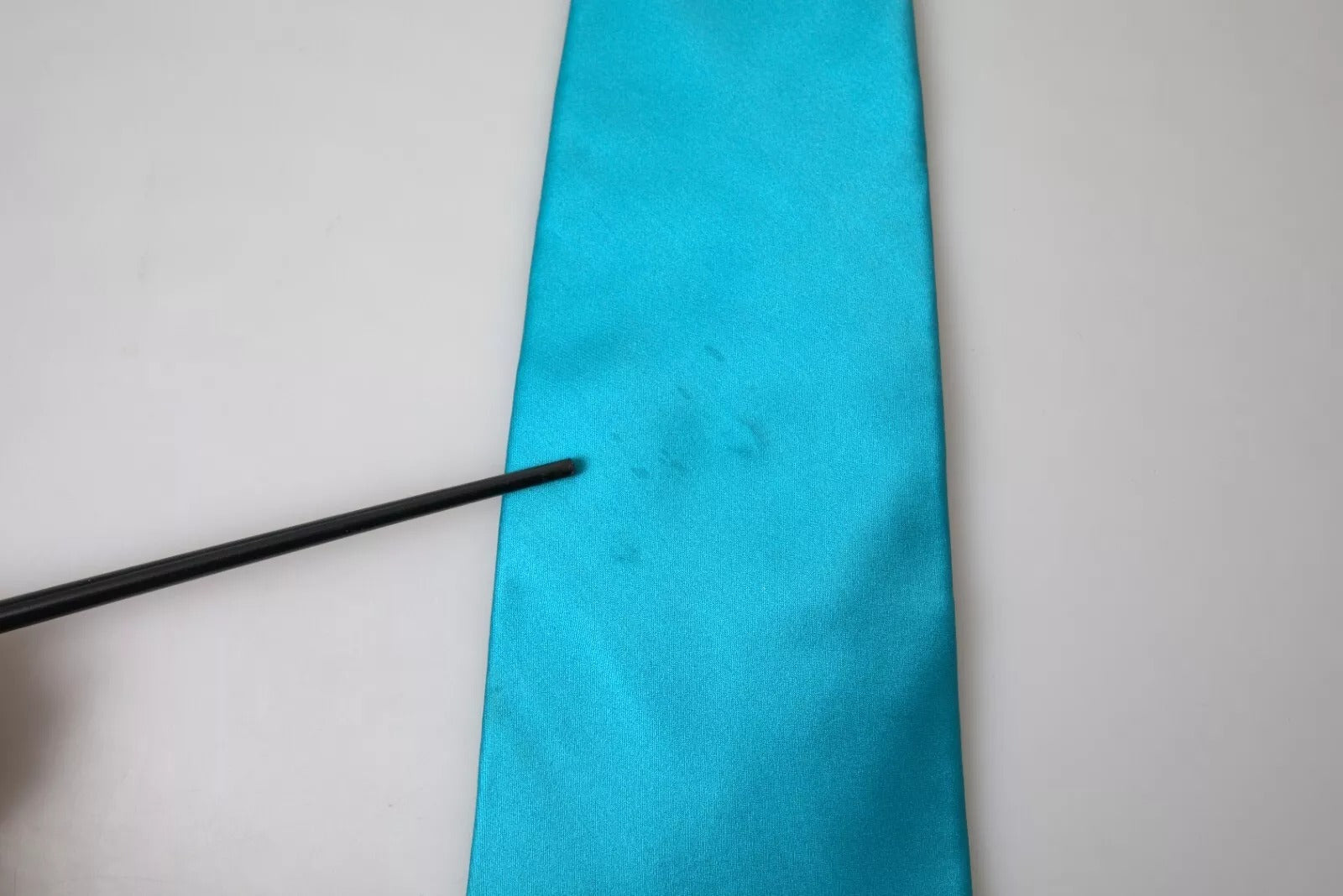 Dolce & Gabbana Light Blue 100% Silk Wide Mens Men's Necktie (Pre-Owned)