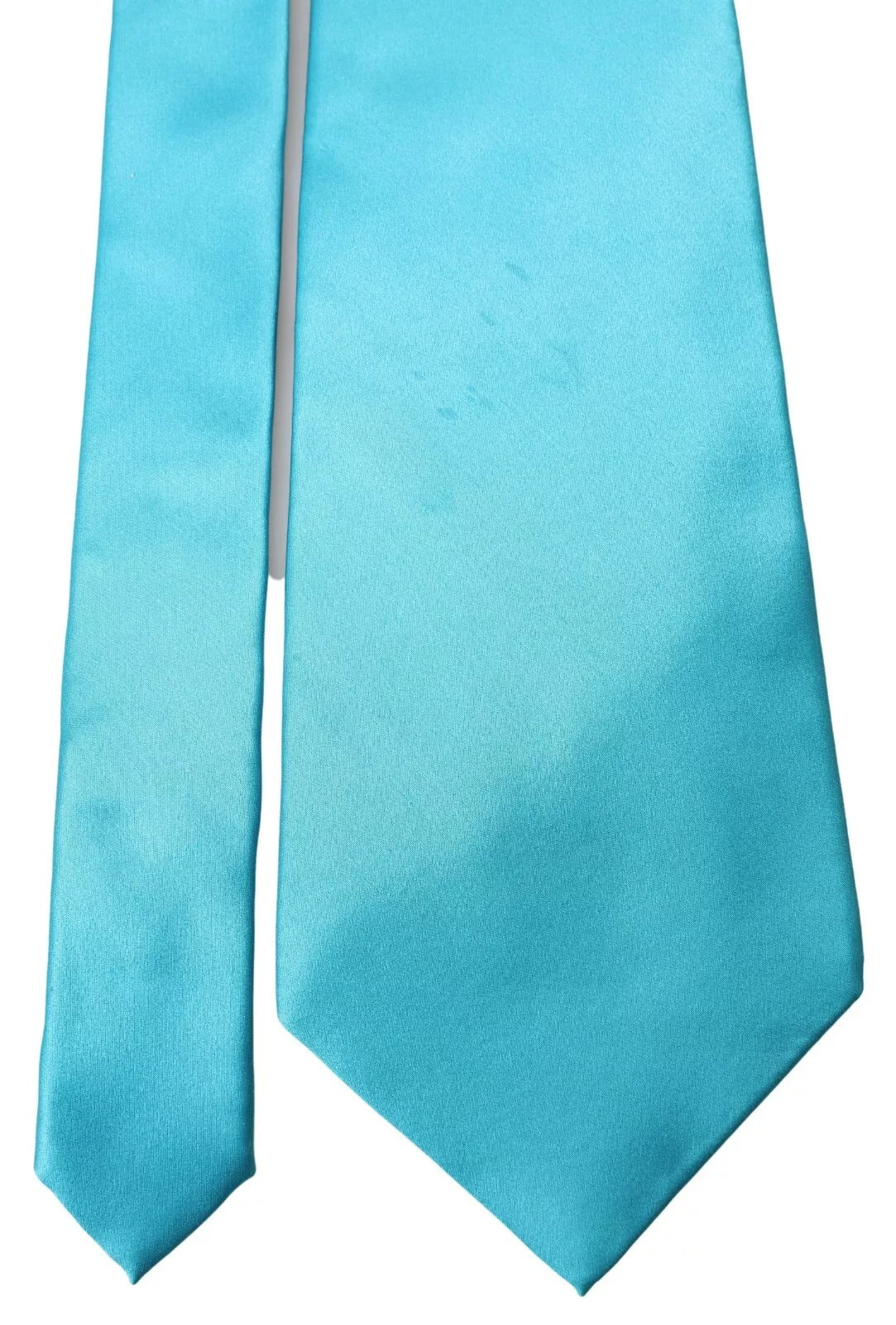 Dolce & Gabbana Light Blue 100% Silk Wide Mens Men's Necktie (Pre-Owned)
