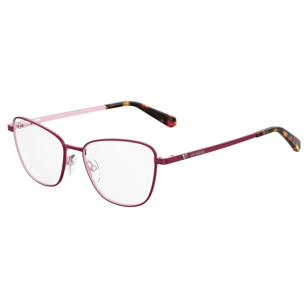 Love Moschino Red Metal Women's Frames