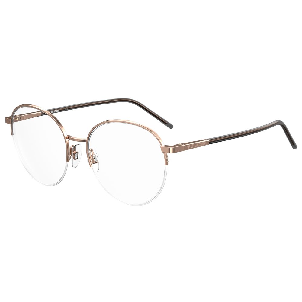 Love Moschino Gold Metal Women's Frames