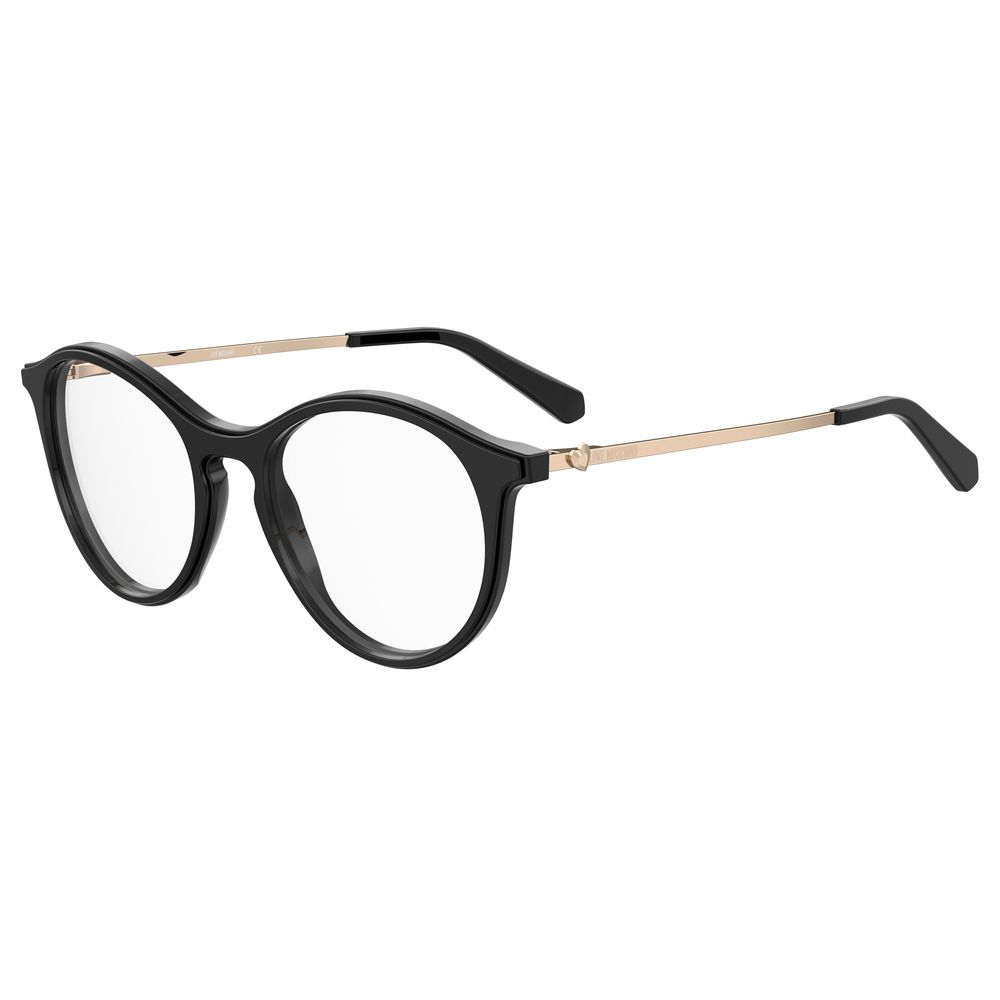 Love Moschino Black Haircalf Women's Frames