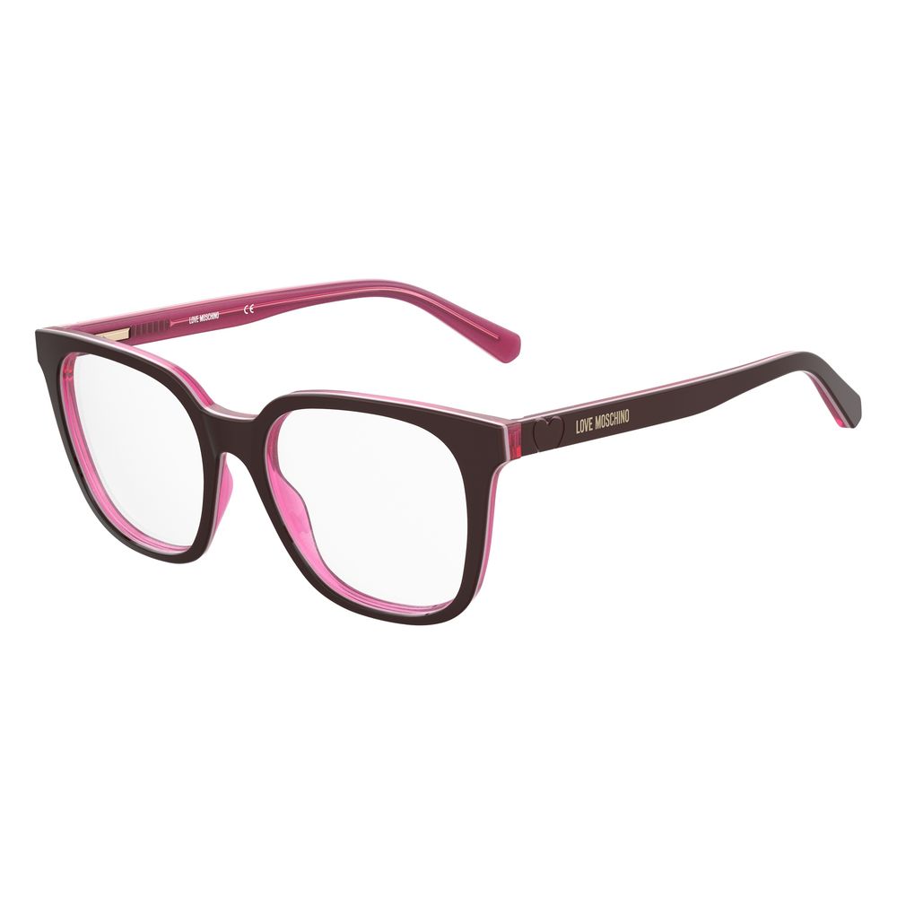 Love Moschino Burgundy Acetate Women's Frames