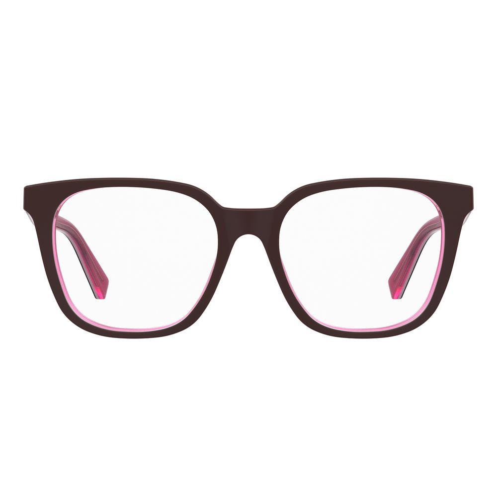 Love Moschino Burgundy Acetate Women's Frames