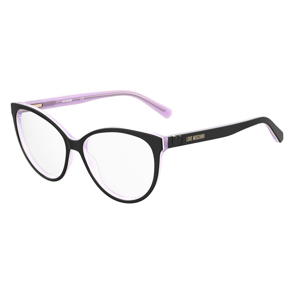 Love Moschino Black Acetate Women's Frames