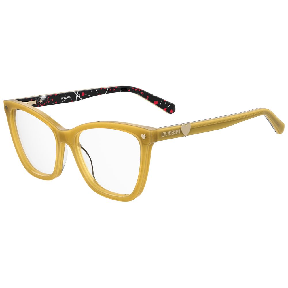Love Moschino Yellow Acetate Women's Frames