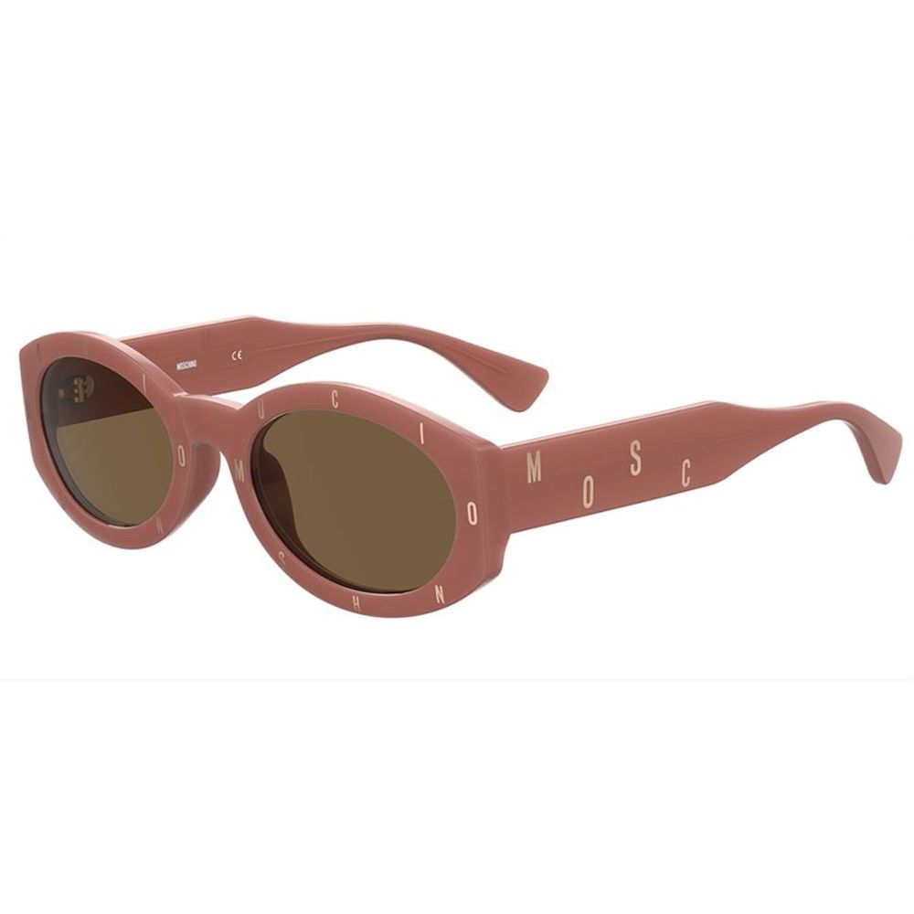 Moschino Brown Injected Women's Sunglasses