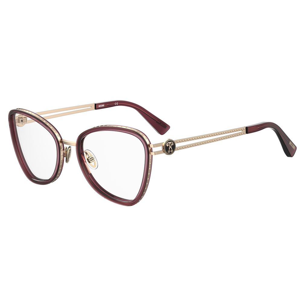 Moschino Burgundy Metal Women's Frames