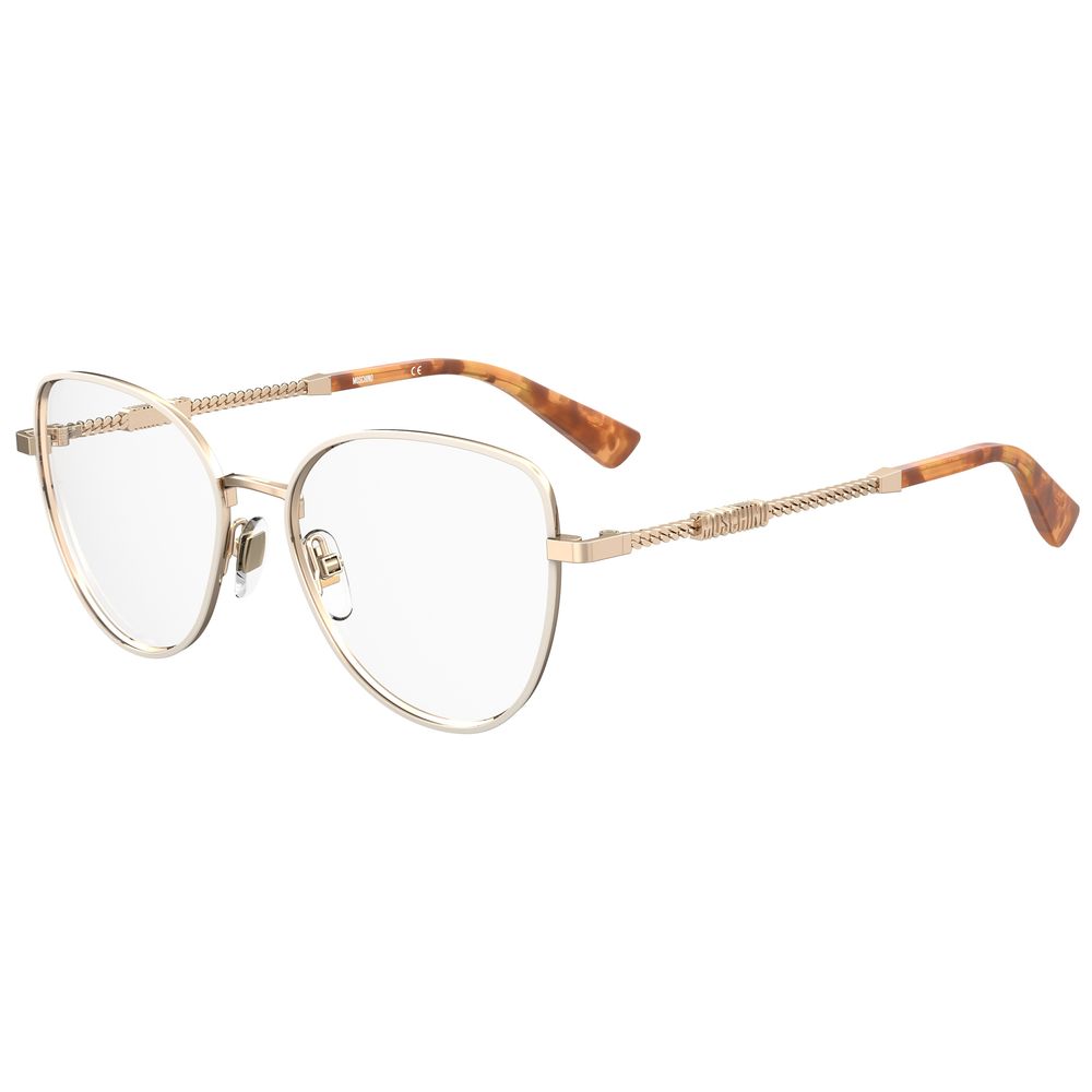 Moschino Gold Stainless Steel Women's Frames