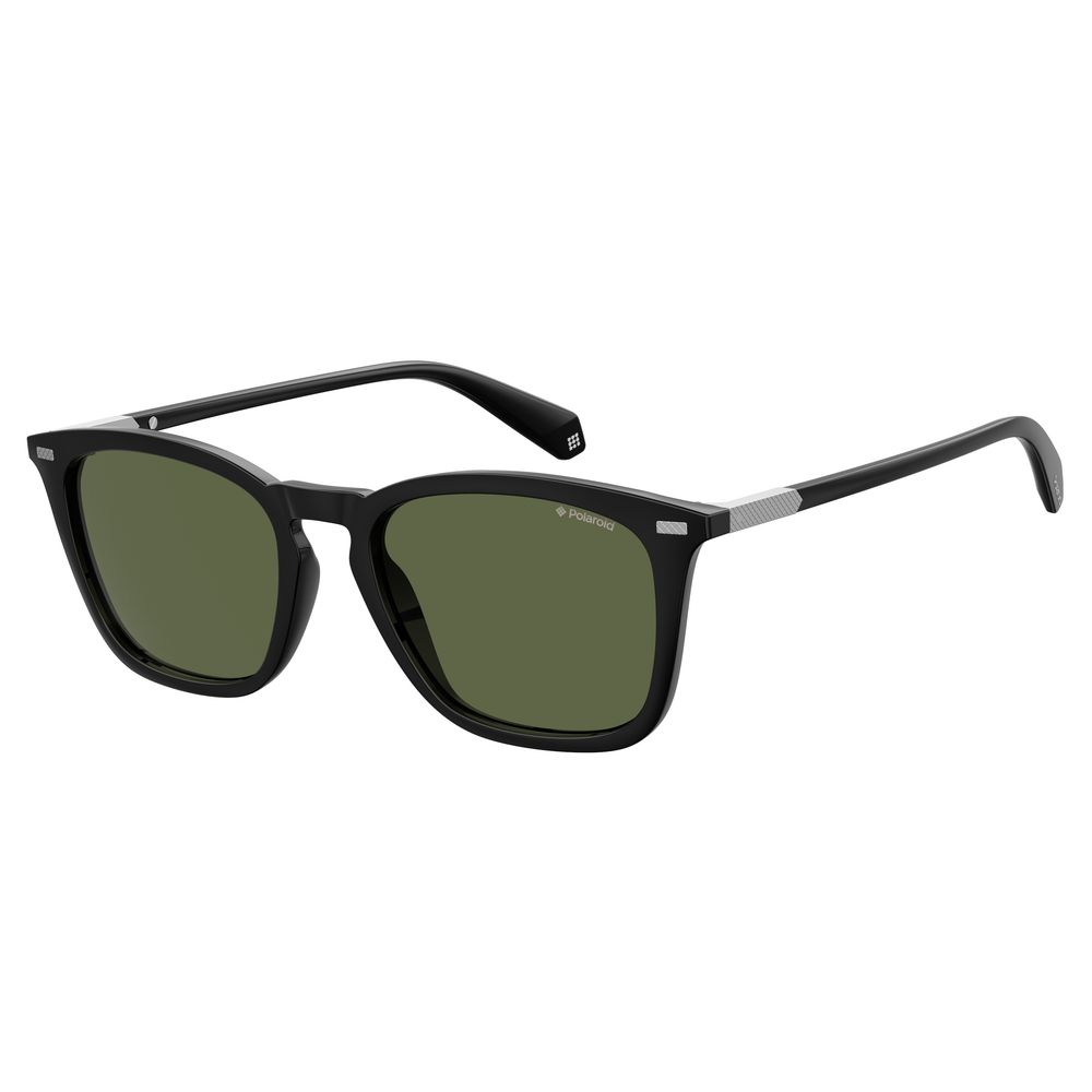 Polaroid Black Plastic Men's Sunglasses
