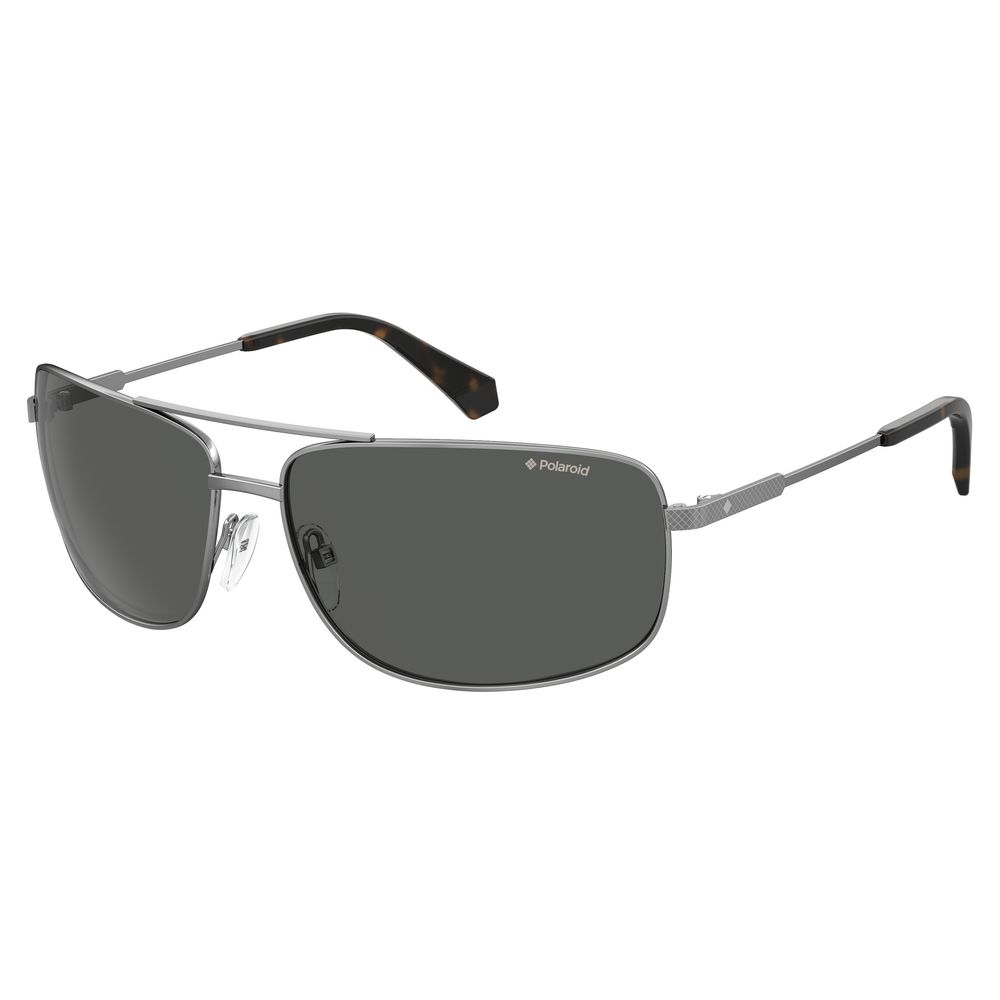 Polaroid Gray Metal Men's Sunglasses