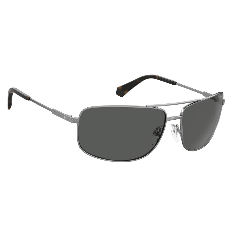 Polaroid Gray Metal Men's Sunglasses