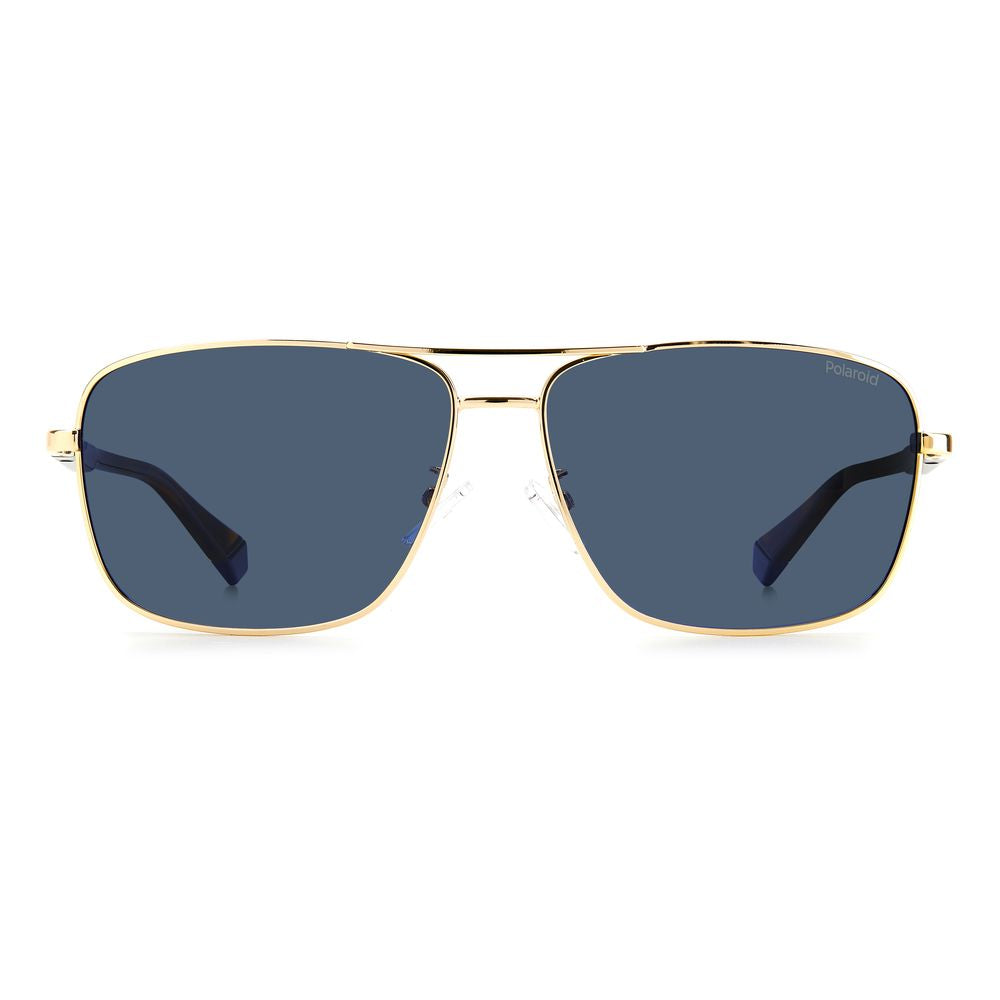 Polaroid Gold Metal Men's Sunglasses