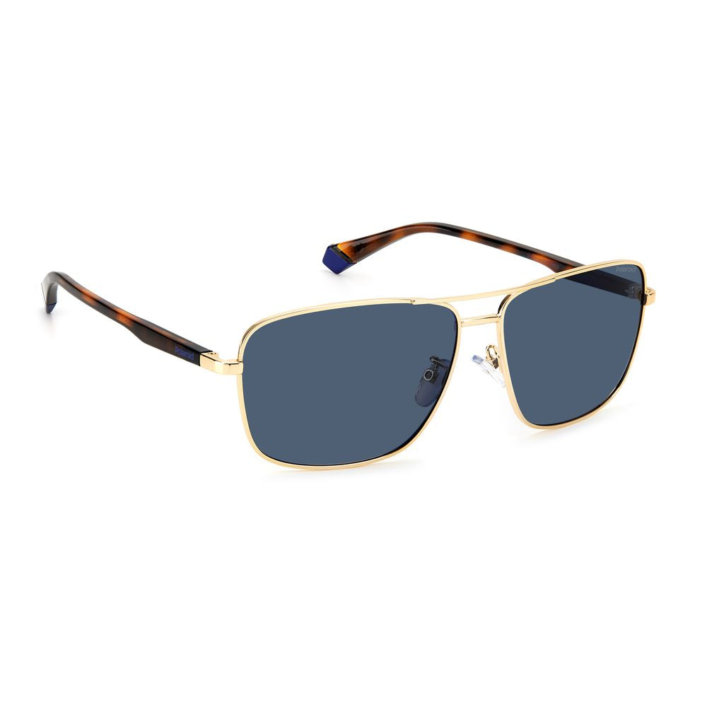 Polaroid Gold Metal Men's Sunglasses