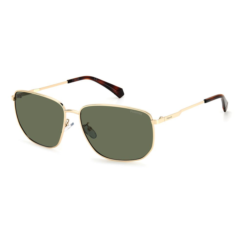 Polaroid Gold Metal Men's Sunglasses
