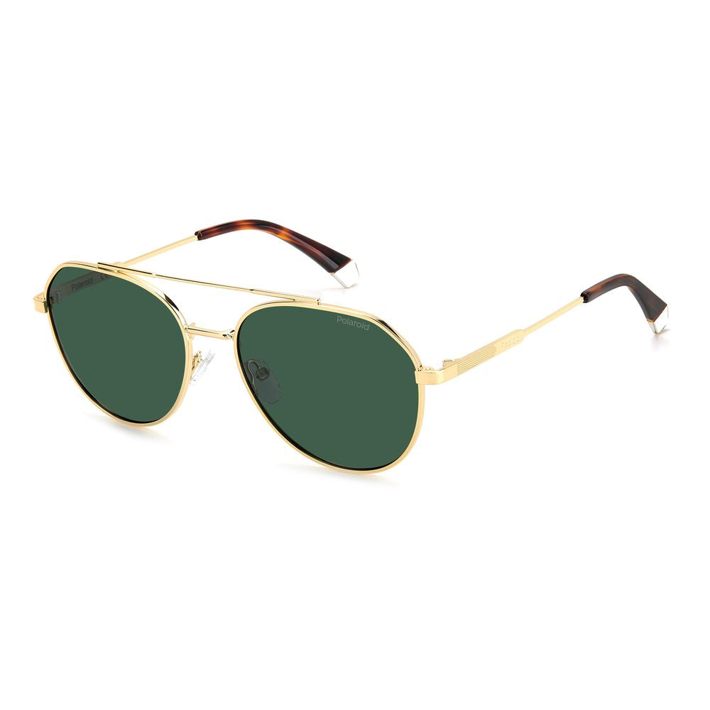 Polaroid Gold Stainless Steel Men's Sunglasses