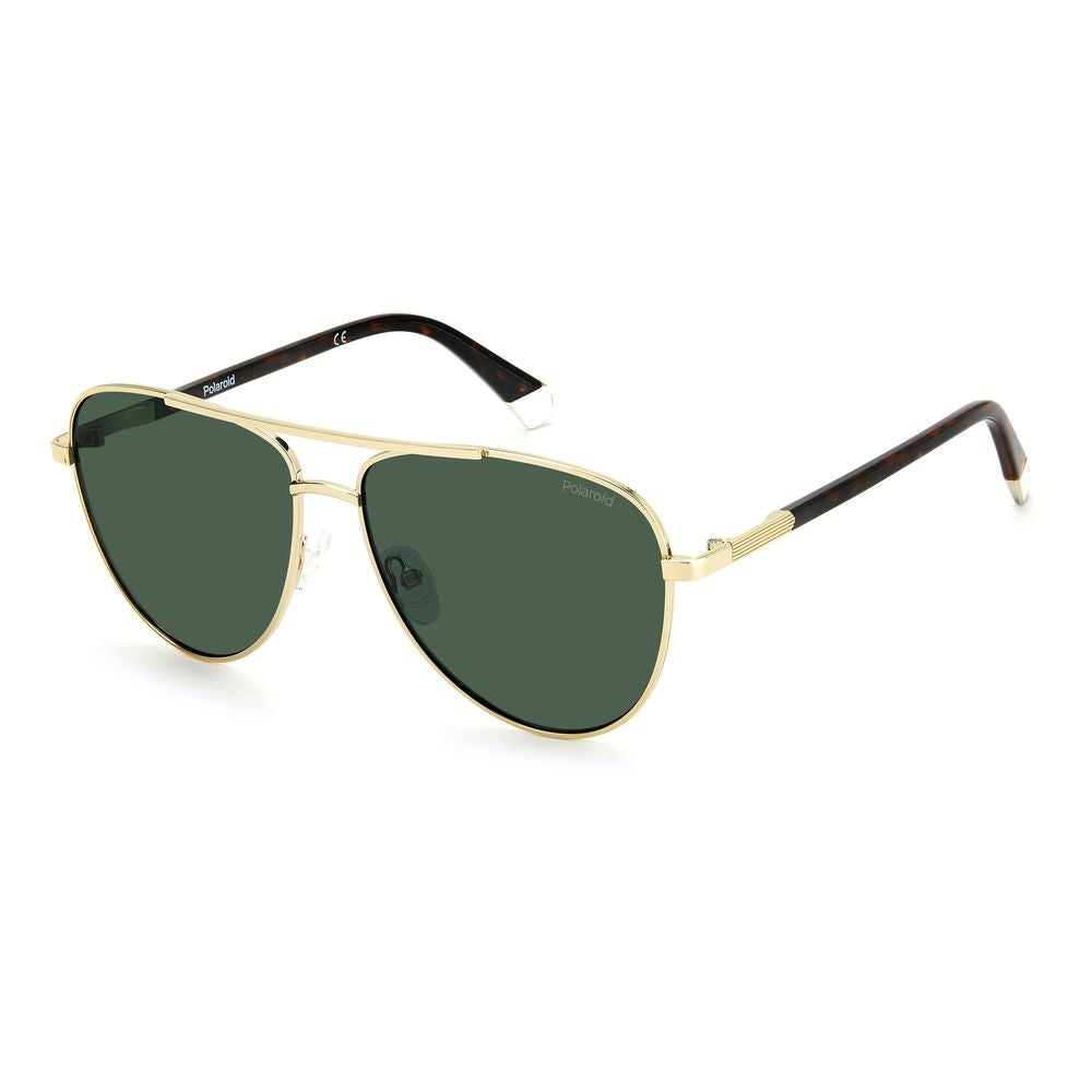 Polaroid Gold Metal Men's Sunglasses