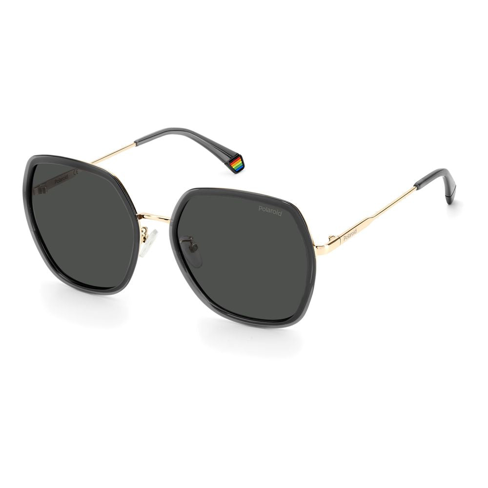 Polaroid Gray Plastic Women's Sunglasses